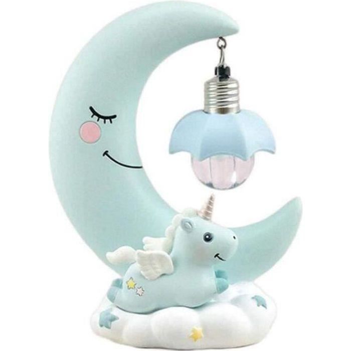 Veilleuse Lune LED - USB - Commande Tactile - Jaune - Chambre Enfant Ou Adulte