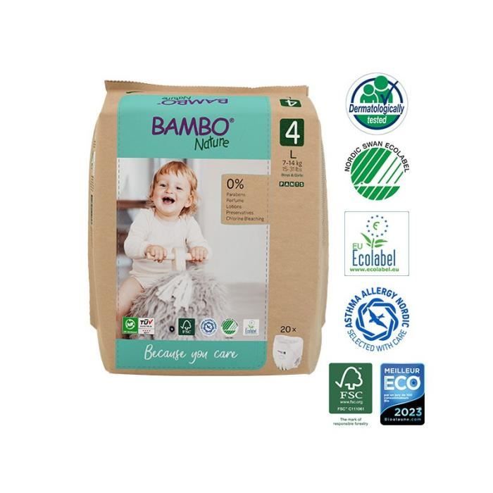 T4 Bambo Nature 20 pants taille 4, culottes d'apprentissage