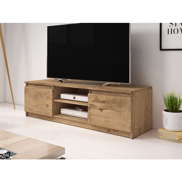 Robin - meuble TV - 120 cm - style industriel - Bois Robin - meuble TV - 120 cm - style industriel - Bois