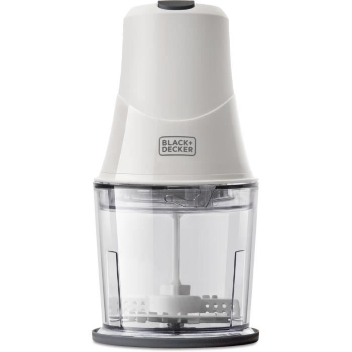 BLACK & DECKER BXCH260E Mini hachoir - 260W - Avec accessoires - Blanc