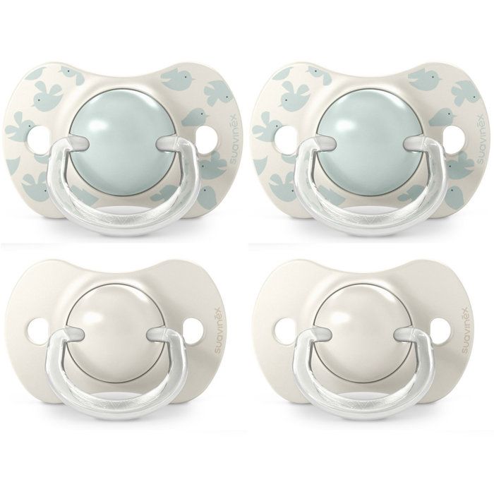 2 Lots de 2 sucettes symétriques - SUAVINEX - Birdies - SX Pro - 6 à 18 mois - Vert