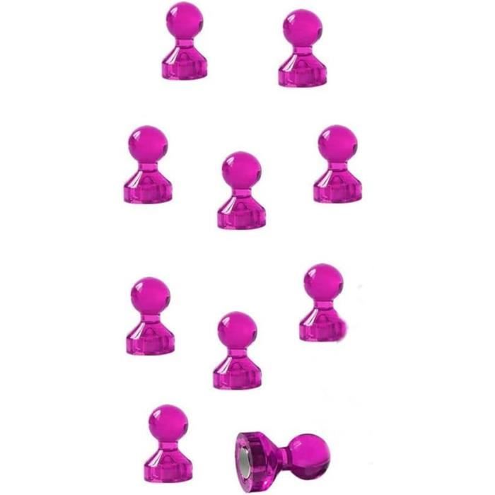 Punaises Magnétiques Puissantes - Lot De 20 Aimants Néodyme - Pour Tableau Blanc, Frigo, Bureau - Mini Et Robustes