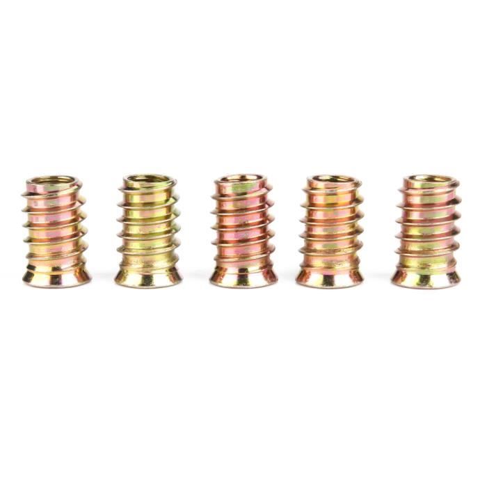 Duokon Kit de contre-écrou de goujon de turbine vis d'écrou à en acier inoxydable haute résistance M8x1.25 compatible avec S13, S14, S15, SR20, CA18 (18 pièces