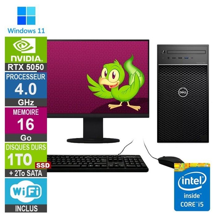 PC Gamer LPG-3630 i5-8400 4.00GHz 16Go/1To SSD + 2To/RTX 5050/22 - Dell