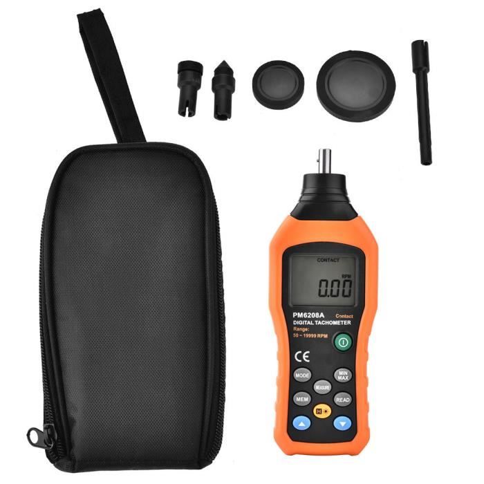 Tachymètre Numérique DT-2234C+ - Mesure 2.5-99999 Tr/min, LCD, Pour Moteurs Et Ventilateurs