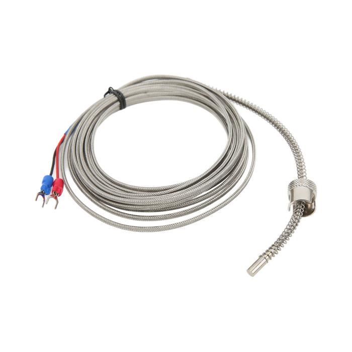 Capteur Thermocouple Type K 0-400°C - Sonde Haute Température 1 Mètre - Pour Contrôleur De Chaleur