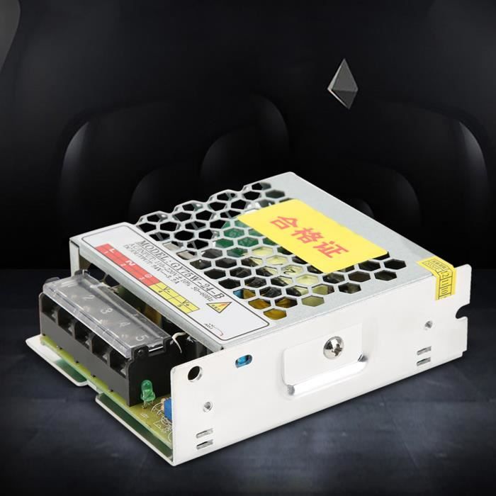Alimentation DIN-Rail DR-75-24 - 75W, 24V DC, 3.2A - Entrée 100-240V AC - Pour éclairage LED, Contrôle Industriel - 6