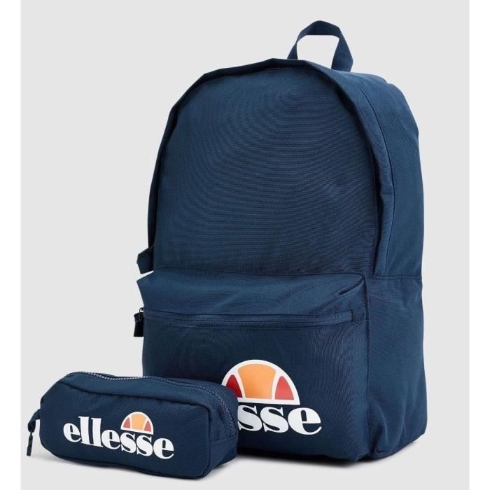 ellesse rolby sac à dos retour à l'école sac à dos avec étui à crayons en bleu saay0591
