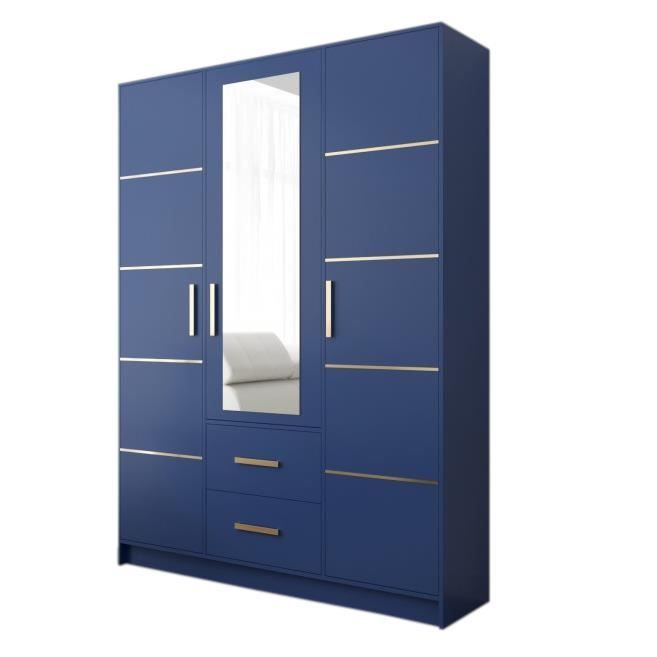 Armoire IKEA BRIMNES Blanche Avec Miroir – 3 Portes, 117x190 Cm, Neuve
