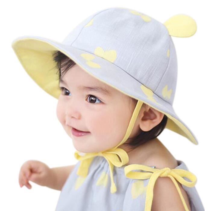Eozy Chapeau De Soleil Bob Pour Bebe Fille Cdiscount Pret A Porter