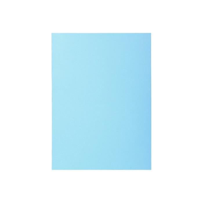 exacompta super 60 chemise a4 pour 100 feuilles bleu clair pastel (pack de 100)