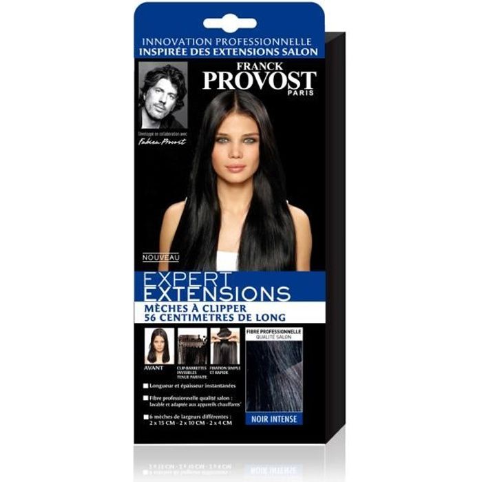 Extension clip cheveux lisse noir - Cdiscount
