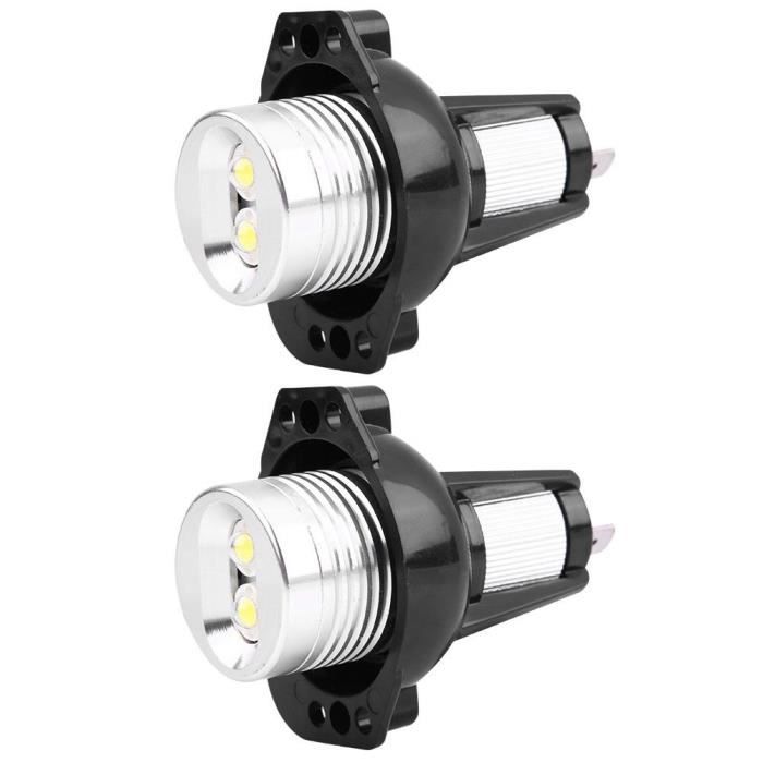 Fydun Lumière LED Angel Eyes 2pcs 12W LED Angel Eyes Halo Anneau Marqueur pour E90 E91 05‑08 Lampes Auto