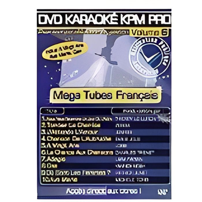 DVD KARAOKE KPM PRO VOL.06 - Mega Tubes Français - 3760074708062