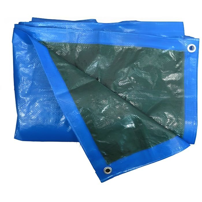 PE Bâche étanche Couverture, Bâche de Protection avec œillets en  polyéthylène 2 x 3 m - Étanche 0,32 mm - pour Le Camping - 160 g/m² - pour  Piscine