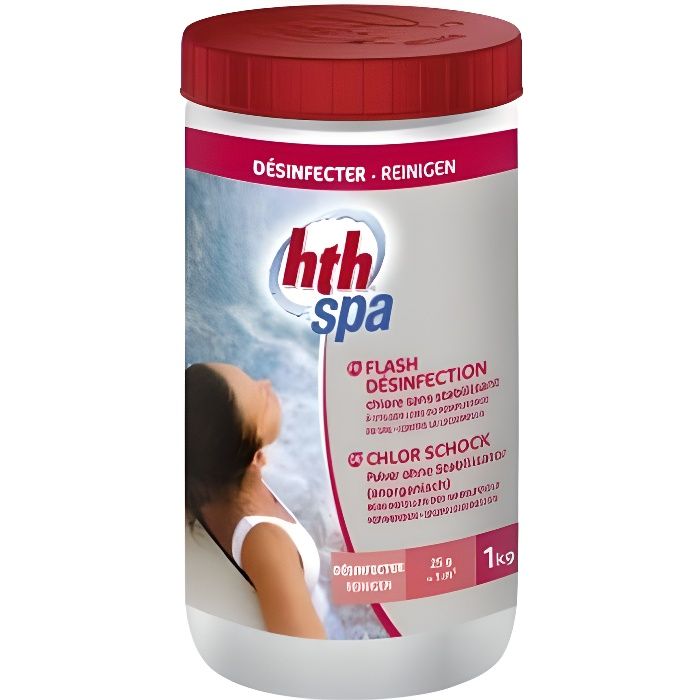 Chlore choc HTH Spa Flash Désinfection 1 kg