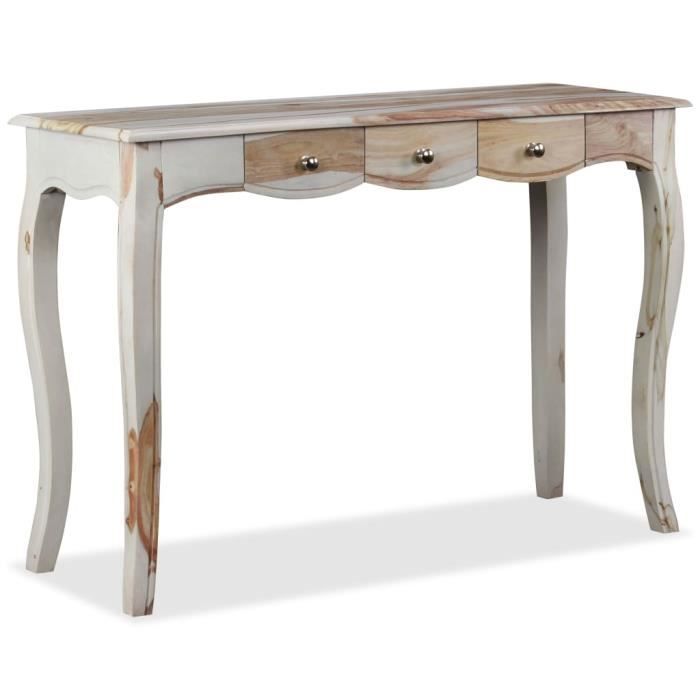 HOOBRO Table console de 100,1 cm avec 3 tiroirs et étagères de rangement, table d'entrée avec