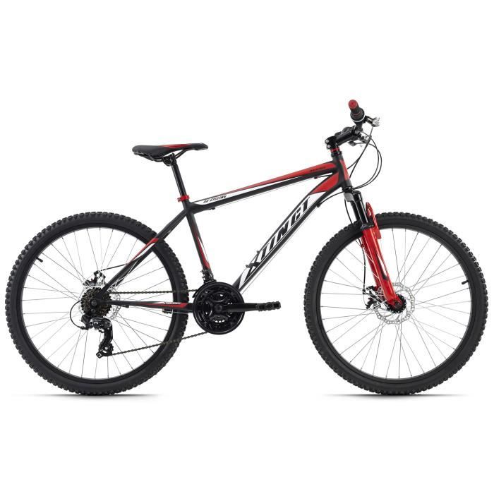 Vélo VTT Semi-Rigide 26'' - KS CYCLING - Xtinct - 21 Vitesses - Noir-Rouge