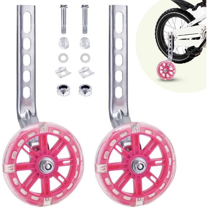Roues Stabilisatrices Vélo Enfant 12-20 Pouces - Réglables, Robustes, Facile à Installer - Pour Apprendre à Faire Du Vélo En Sécurité