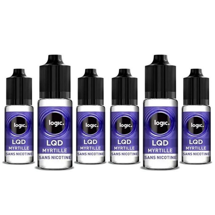 LOGIC 6 Bouteilles Logic LQD 0 mg/ml Myrtille 21999 Cdiscount