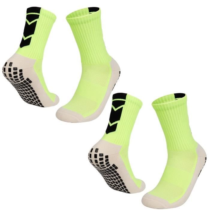 2 Paires chaussette homme Chaussette Antiderapante Foot chaussettes antiderapantes homme pour Football Basket Rugby Yoga Trekking Vert Cdiscount Pret a Porter