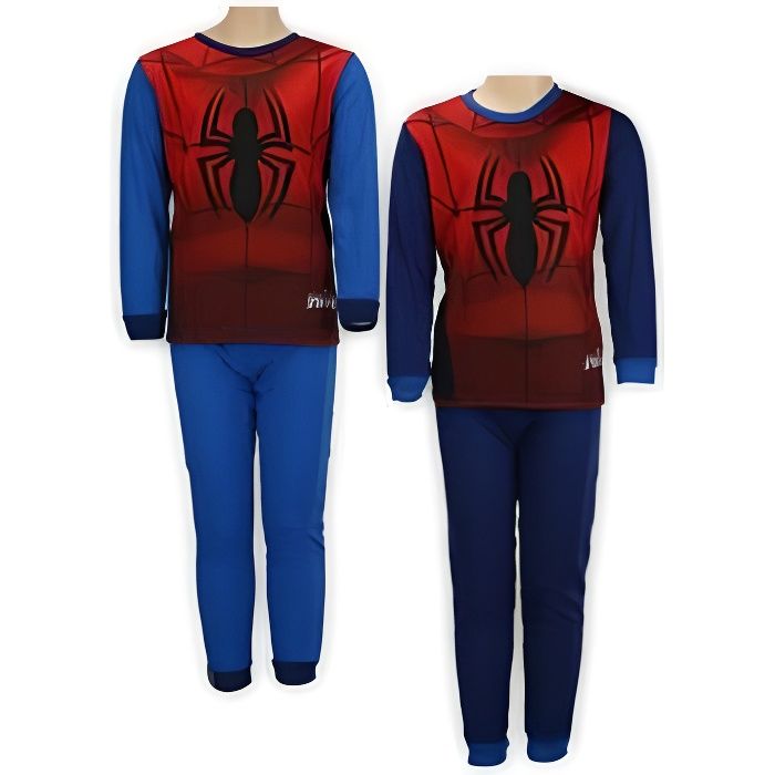 Pyjama combinaison Spiderman vendu à l'unité Bleu - Cdiscount Prêt-à-Porter