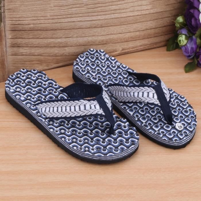 Tongs Moulées Amusantes - Empreinte De Pied - Séchage Rapide - Pour Homme Et Femme - Idéales Plage, Piscine, Maison - 2