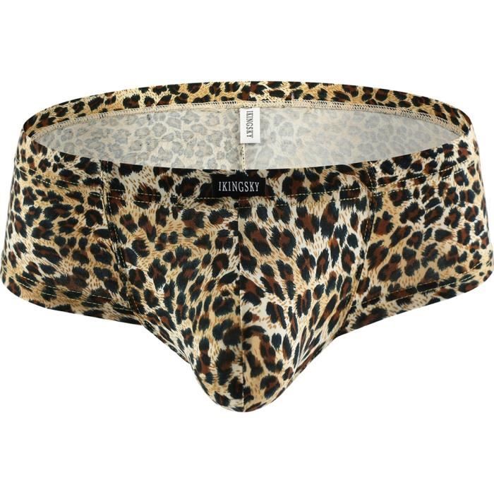 Sous v tement Boxer l opard pour hommes sous v tement Sexy Mini