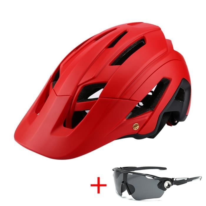 Casque De Vélo Leoyee Réglable 56-62cm - Ultra Léger Et Confortable Pour Hommes Femmes, VTT Avec Visière Amovible