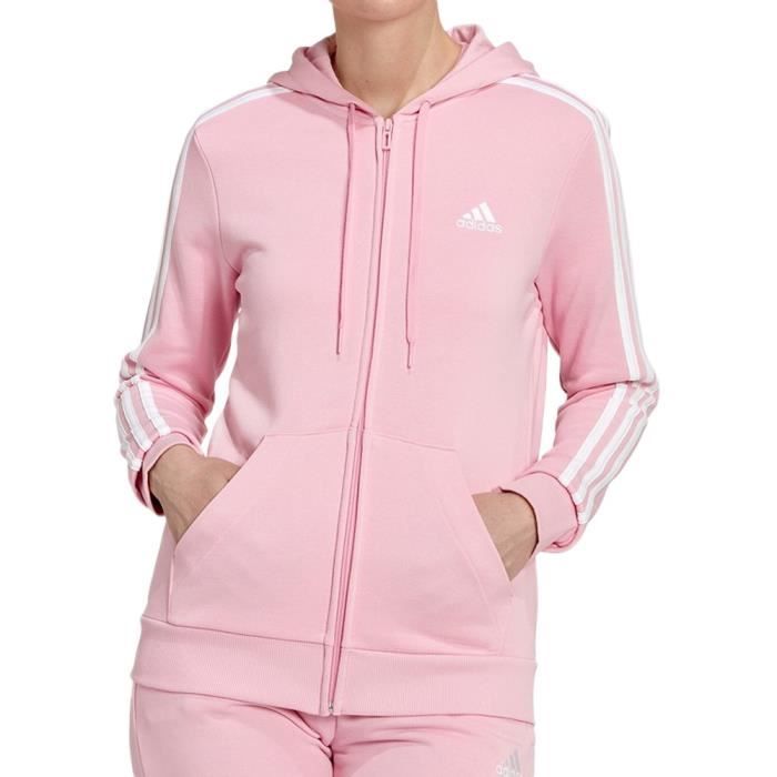 Sweat Adidas Femme FI 3S CREW Rose