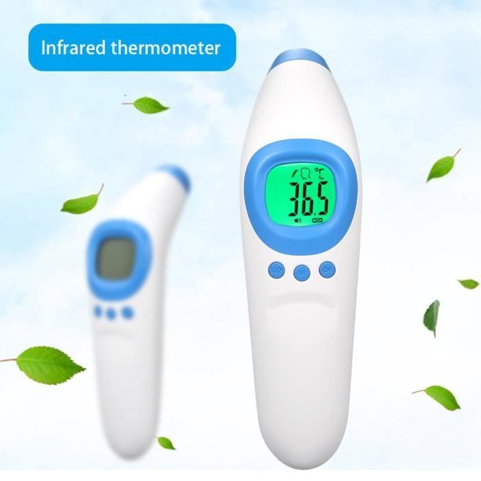 Thermomètre numérique infrarouge infrarouge de peau de corps sans