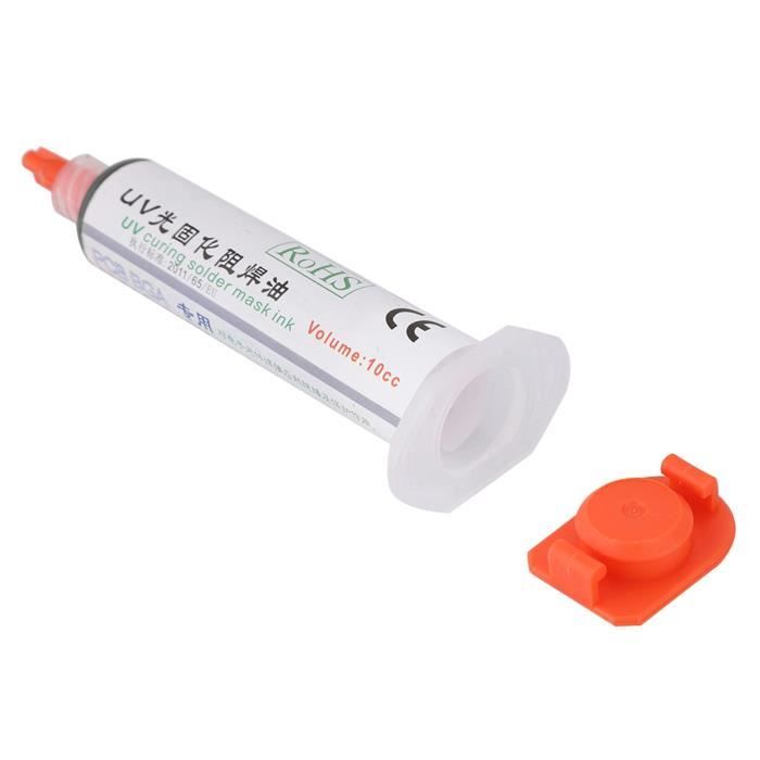 Kit De 6 Encres Masque De Soudure UV - 10 Ml Par Tube (noir, Rouge, Orange, Blanc, Bleu, Vert) - Pour Réparation De Circuits Imprimés