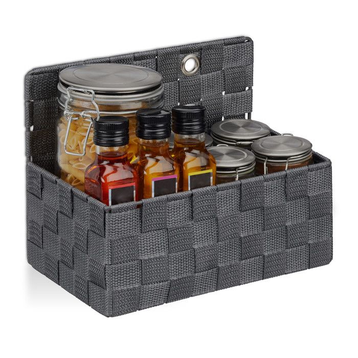 Set De 3 Paniers Rangement Bambou Avec Couvercle Relaxdays - 3 Tailles Pour Salle De Bain Et Maison