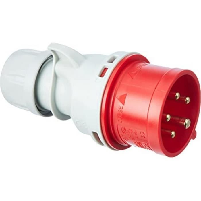 Kopp 100400005 CEE - Presa Industriale Murale Doppia, A 3 E 5 Poli, Colore: Bianco/Blu/Rosso