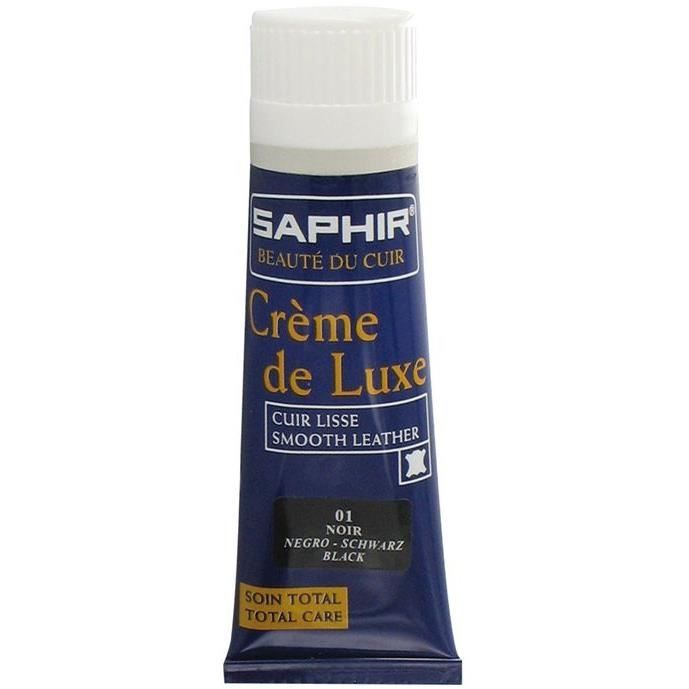 SAPHIR Cr&egrave;me de luxe avec applicateur - bleu marine - 75 mL 