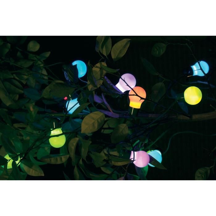 Guirlande solaire Party Light - SMART GARDEN - 20 LED - Couleur changeante - Extérieur
