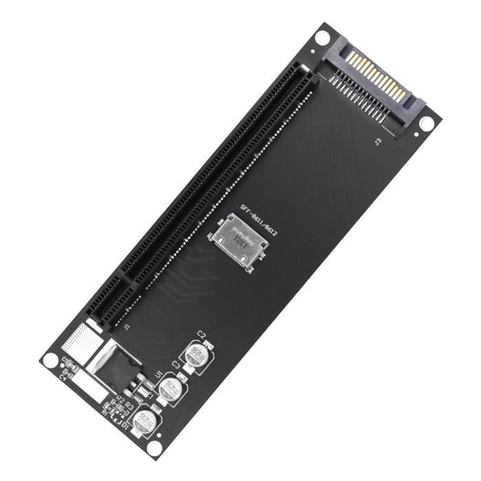 Carte Extension M.2 NVMe Vers PCIe X16 - 4 Ports SSD, Adaptateur Multi Disques Haute Performance RAID Compatible