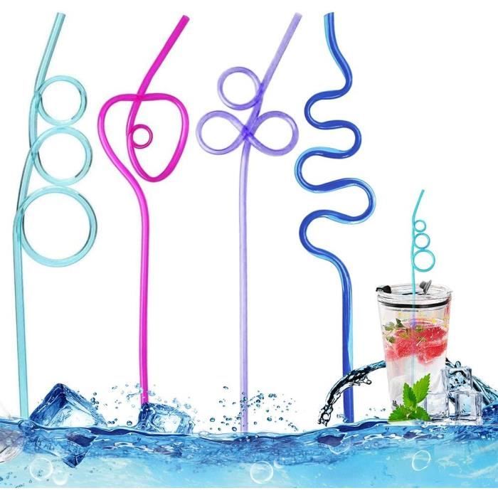 Lot De 30 Pailles En Plastique Réutilisables Pour Fête De Mariage, Fête