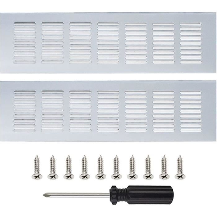 Grille D'aération Marine Rectangulaire à Persiennes – Nylon, 14x12,3 Cm