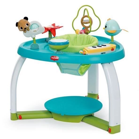 TINY LOVE Centre d'activités 5 en 1, Jouets, pousseur, évolutif table+chaise, 3 mois à 3 ans, Meadow