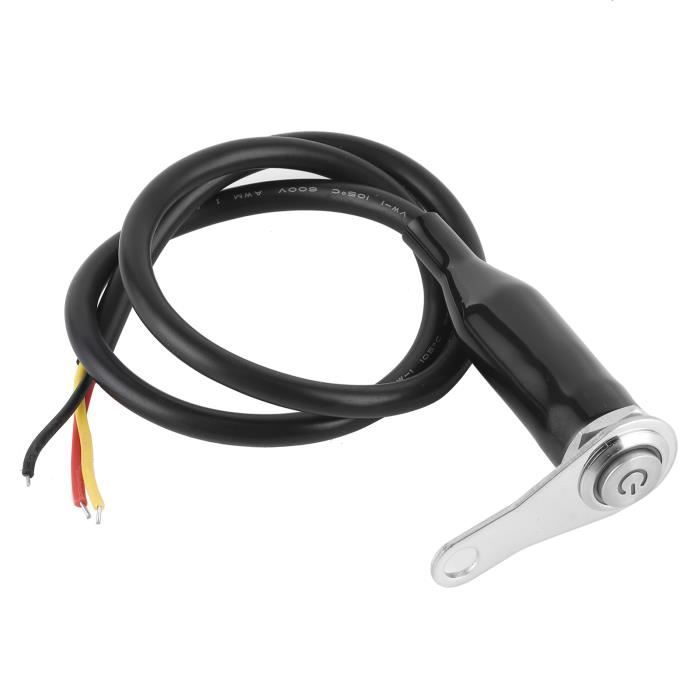 Commutateur Guidon Moto 3 Boutons Acier Inoxydable 12V - Étanche, LED Bleue, Pour Modifications Phares