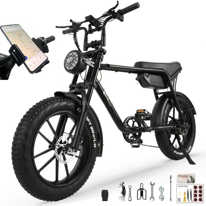 Vélo Electrique TODIMART K20 - 750W - 50-110 km - 48V 17Ah - VTT Électrique, Fat Bike Electrique
