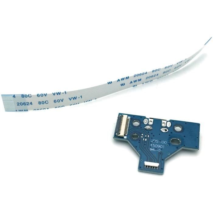Carte Interface JDS-040 + Câble Plat 12 Broches Pour Manette PS4 Pro/Slim | Lot De 2 Avec Tournevis TR8 - 11