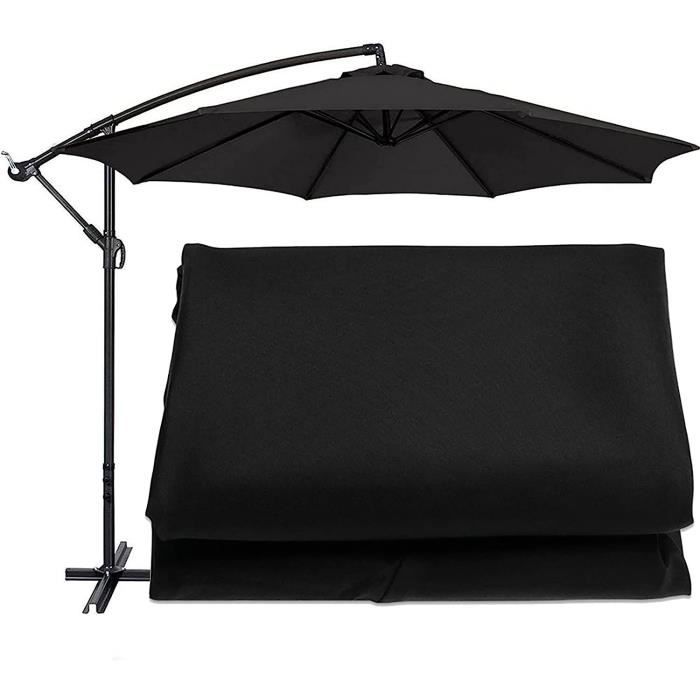 Toile De Remplacement Pour Parasol Déporté Rond 3m | 8 Baleines | Tissu Polyester 200g/m² Imperméable UV - Plusieurs Coloris