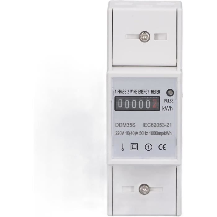 Compteur D'énergie HAGER ECP140D - Monophasé 40A 230V - MID - Neuf