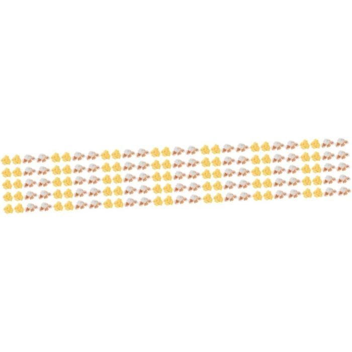 50 Faux Pop-Corn Miniatures En Résine - Déco Créative Pour DIY, Décorations Maison Et Accessoires