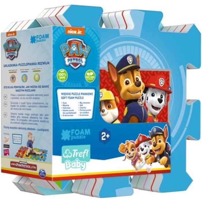 Puzzle En Mousse Paw Patrol 8 Pieces Cdiscount Puericulture Eveil Bebe