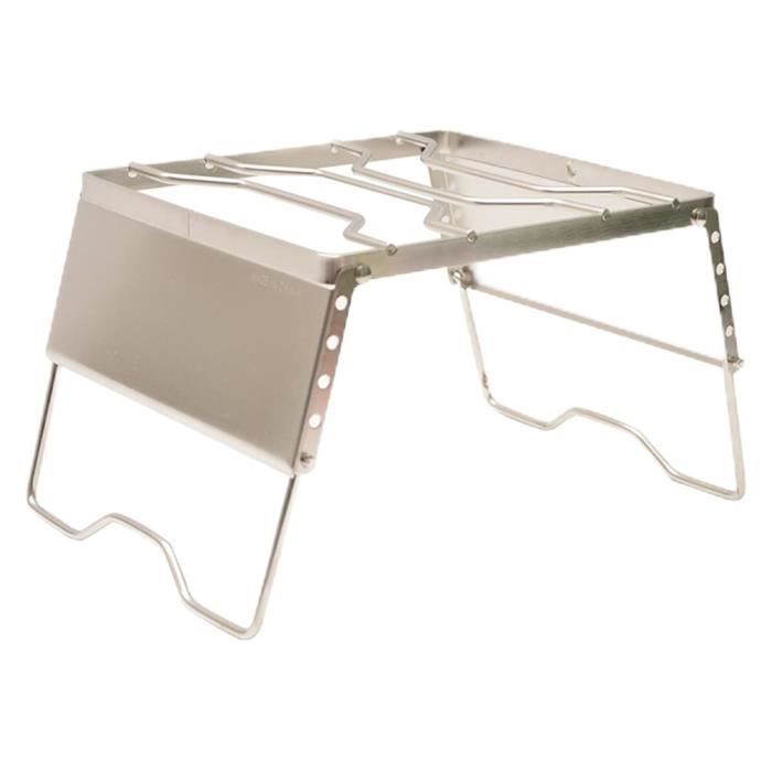 Barbecue Pliable Acier Inox Fox Cookware – Compact 38x26x3 Cm, Sac De Transport Inclus