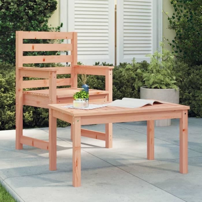 vidaXL Table de jardin 825x505x45 cm de douglas