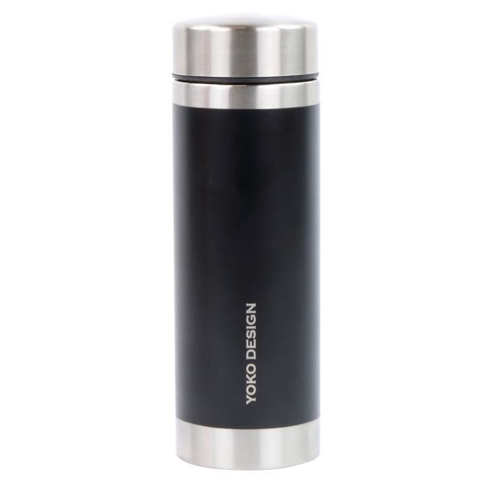 YOKO DEISGN Théiére isotherme 350 ml noire à double paroi en inox